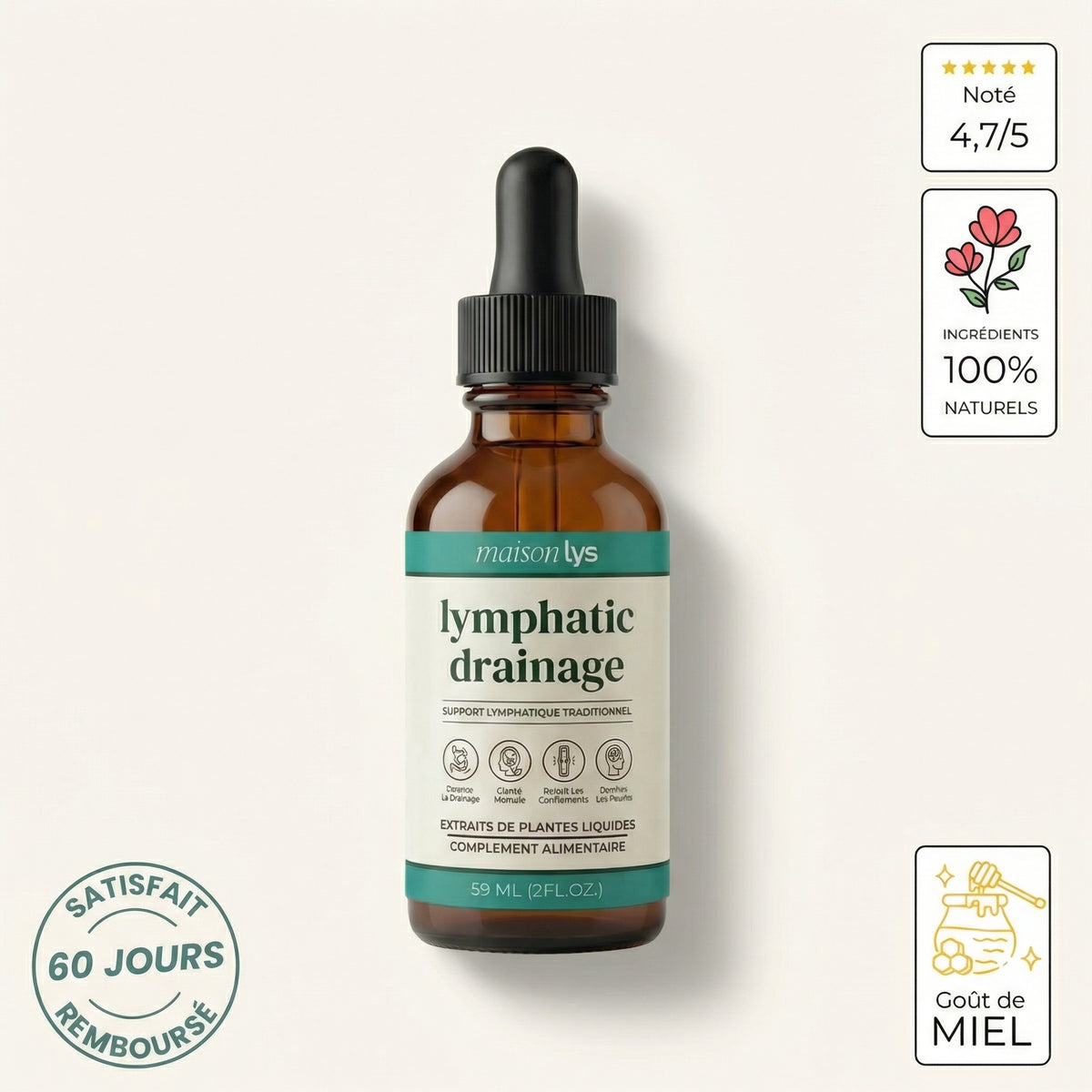 Lymphatic Drainage Drops – Light Hands & Refined Fingers - 59ml